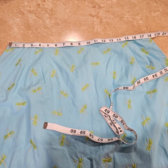 Women's‎ Talbots Woman Dragonfly Embroidered Lined Skirt Size 16W - Picture 3 of 7